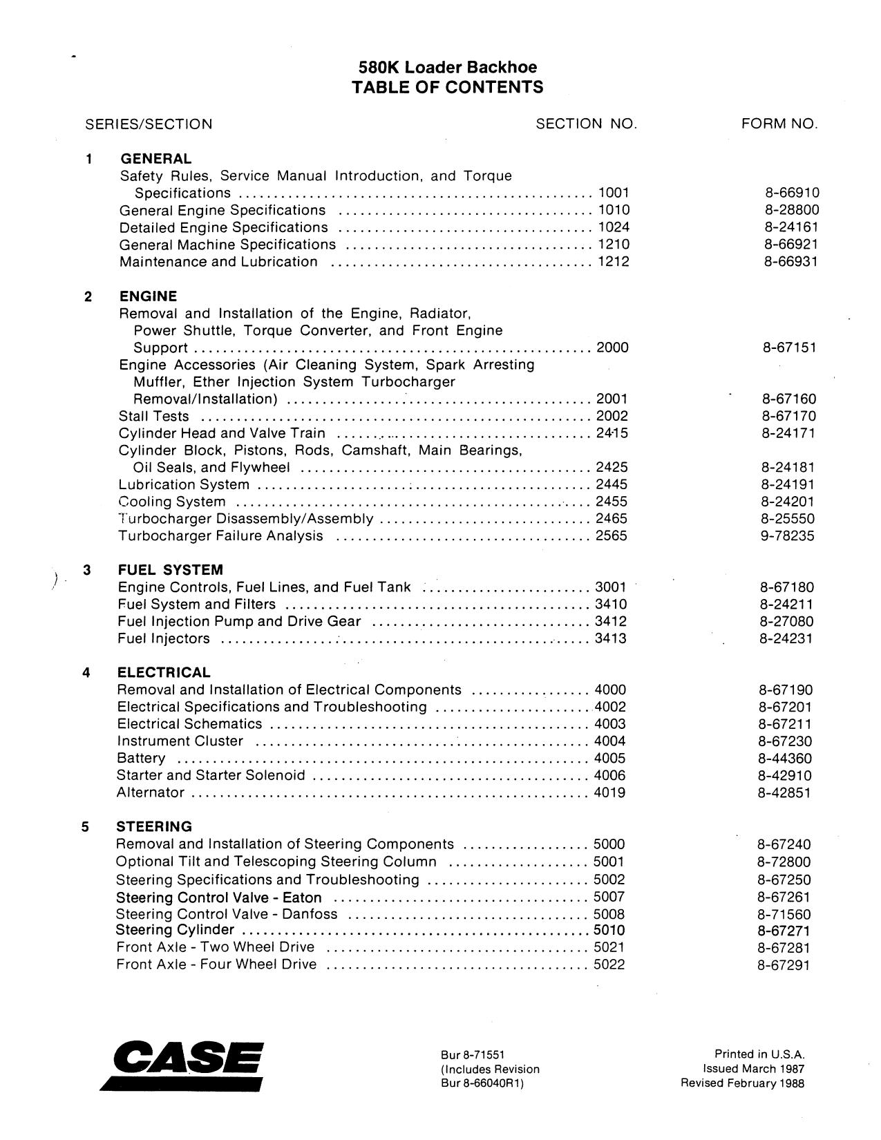 580K Phase 1 Service Manual
